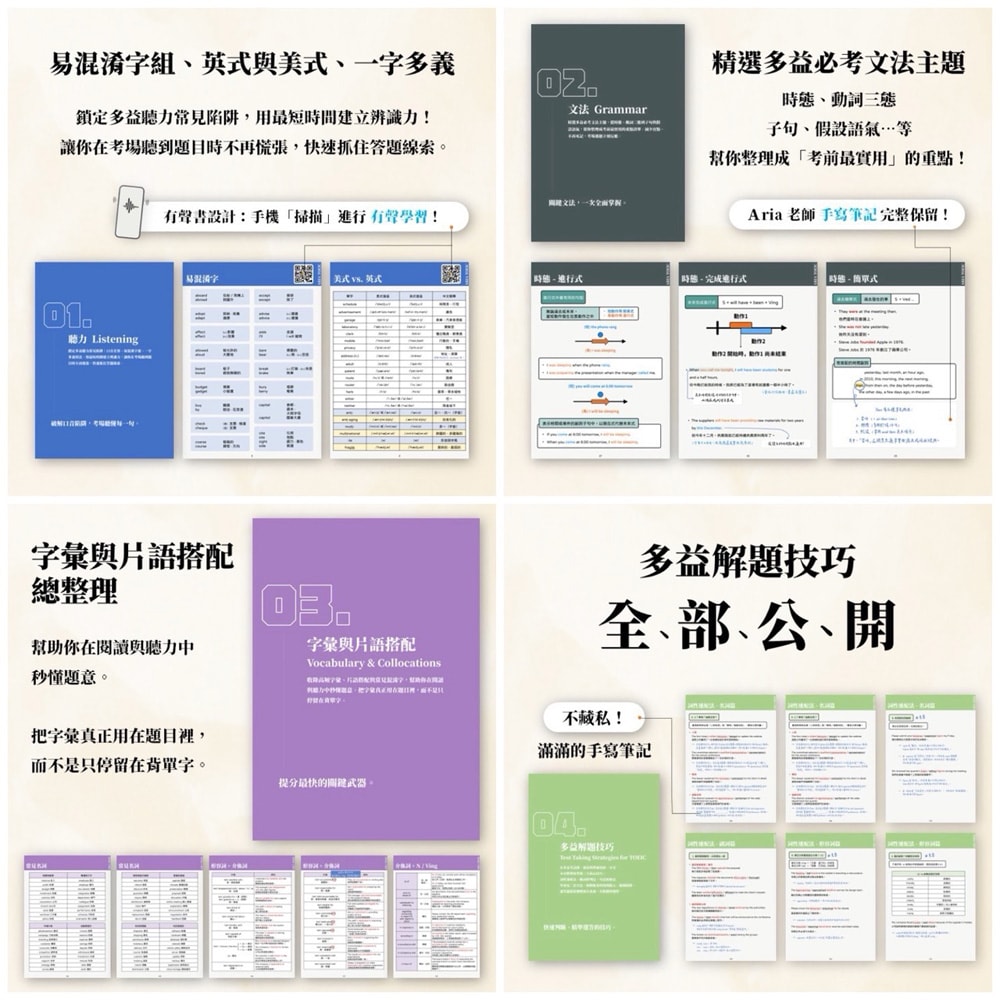 英文學習課程| CUBELISH英文方塊《Aria 全方位打底多益課》跟著老師穩紮穩打準備多益，掌握重點考出漂亮成績!