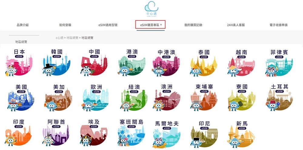 【出國必備】出國通訊就靠它『e心通』eSIM （粉絲9折優惠），免插卡即買即用，掃碼QR code就可以使用，24小時線上客服服務，讓您安心出國!!